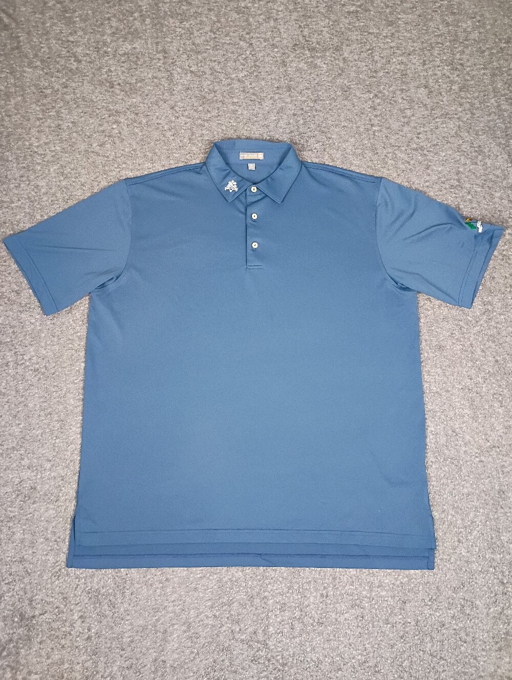 Peter Millar Summer Comfort Polo Shirt XL Blue River Crest Country Club 0709 Cup